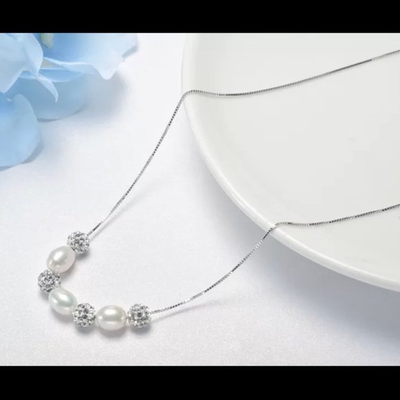 Genuine Freshwater CZ Jewelry Set - Picture 4 of 9